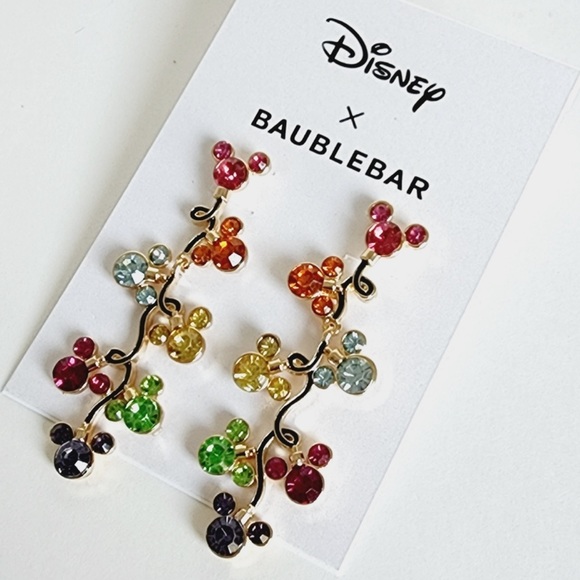 BaubleBar Jewelry - Disney X Baublebar Mickey Mouse Colorful Rhinestone Drop Earrings